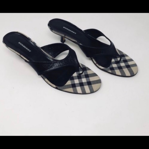 Burberry nova check kitten heel sandals - Picture 5 of 5